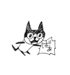 らくがきハチワレ猫（個別スタンプ：1）