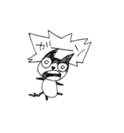らくがきハチワレ猫（個別スタンプ：11）
