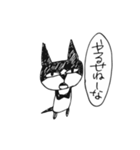 らくがきハチワレ猫（個別スタンプ：15）