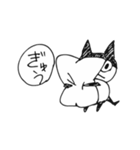 らくがきハチワレ猫（個別スタンプ：19）