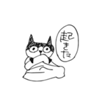 らくがきハチワレ猫（個別スタンプ：20）