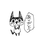 らくがきハチワレ猫（個別スタンプ：25）