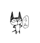 らくがきハチワレ猫（個別スタンプ：33）