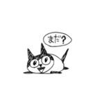 らくがきハチワレ猫（個別スタンプ：39）