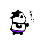 鼻血パンダ（個別スタンプ：34）