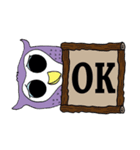 フクロウ1 Owls 1（個別スタンプ：9）
