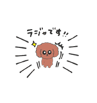 トイプードル犬    ティアラのスタンプ。（個別スタンプ：14）
