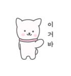 A cute white puppy（個別スタンプ：3）