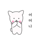 A cute white puppy（個別スタンプ：13）