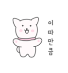 A cute white puppy（個別スタンプ：19）