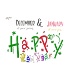 make a wish christmas ＆ newyear（個別スタンプ：1）