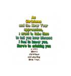make a wish christmas ＆ newyear（個別スタンプ：16）