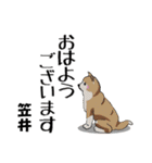 笠井さんが使う名前スタンプ・子犬イラスト（個別スタンプ：17）