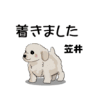 笠井さんが使う名前スタンプ・子犬イラスト（個別スタンプ：27）