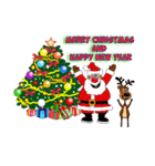 Merry Christmas and Seasons Greetings（個別スタンプ：15）