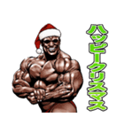 筋肉マッチョマッスル・クリスマス爆弾 4（個別スタンプ：21）