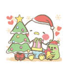 Lazy chick-Chubi and Bean-Christmas（個別スタンプ：5）