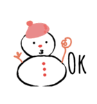 All about snowman（個別スタンプ：14）