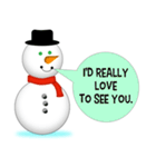 Love me, Snowman（個別スタンプ：3）