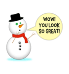 Love me, Snowman（個別スタンプ：4）