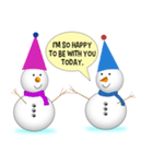 Love me, Snowman（個別スタンプ：12）