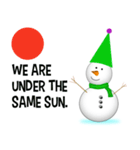 Love me, Snowman（個別スタンプ：16）