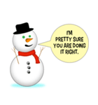 Love me, Snowman（個別スタンプ：17）
