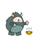 Monster Mung bean sand milk（個別スタンプ：30）