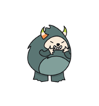 Monster Mung bean sand milk（個別スタンプ：34）