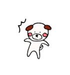 白い丸犬の日常（個別スタンプ：3）