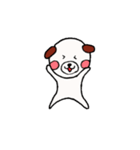 白い丸犬の日常（個別スタンプ：4）