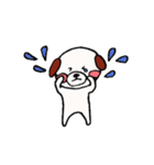 白い丸犬の日常（個別スタンプ：9）