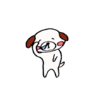 白い丸犬の日常（個別スタンプ：11）