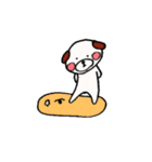 白い丸犬の日常（個別スタンプ：15）