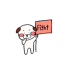 白い丸犬の日常（個別スタンプ：18）