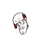 白い丸犬の日常（個別スタンプ：25）