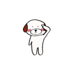 白い丸犬の日常（個別スタンプ：37）