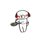 白い丸犬の日常（個別スタンプ：38）
