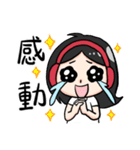 Wearing a headset girl and owl 2（個別スタンプ：9）
