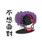 Wearing a headset girl and owl 2（個別スタンプ：29）