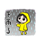 Wearing a headset girl and owl 2（個別スタンプ：31）