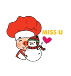 Chef Cannot Wait for Christmas（個別スタンプ：12）