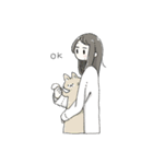 少女と休日スタンプ（個別スタンプ：2）