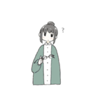 少女と休日スタンプ（個別スタンプ：4）