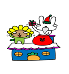 Sunflower seeds with Mr. Bunny（個別スタンプ：8）