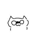 表情が変わらない猫（個別スタンプ：10）
