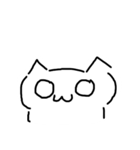 表情が変わらない猫（個別スタンプ：40）