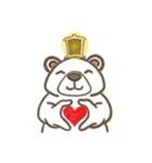 Light Bear and Heart Lamp（個別スタンプ：1）