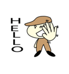 Boy wear a hat V.ENGLISH（個別スタンプ：1）