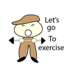 Boy wear a hat V.ENGLISH（個別スタンプ：5）